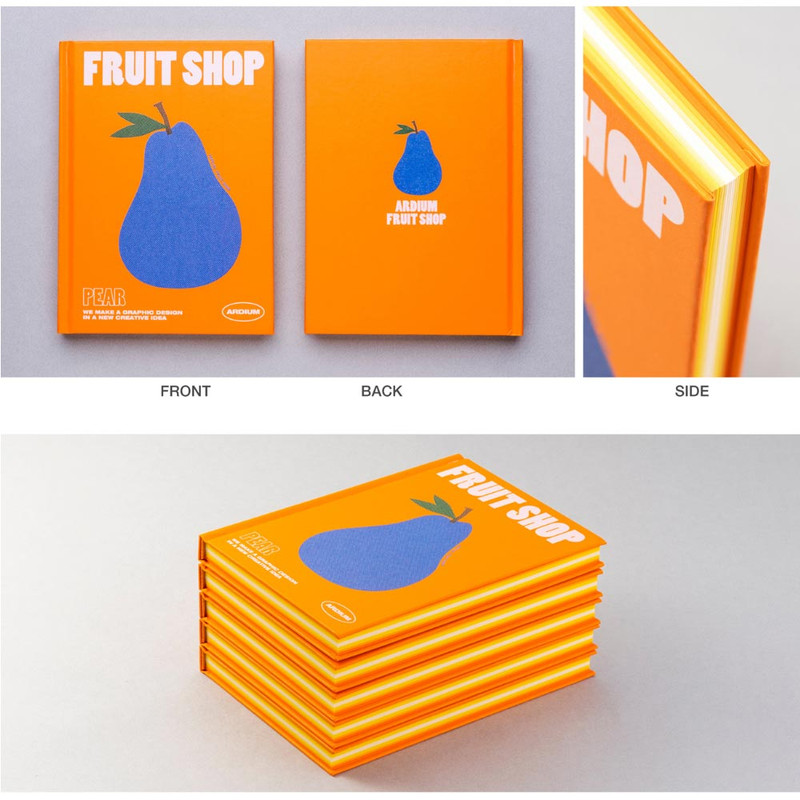 pear - Ardium Fruit Shop Hardcover Blank Notebook  pear - Ardium Fruit Shop Hardcover Blank Notebook