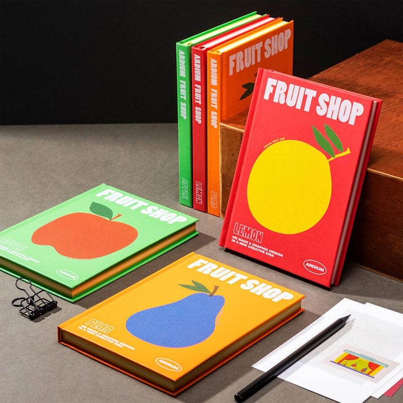 Ardium Fruit Shop Hardcover Blank Notebook  Ardium Fruit Shop Hardcover Blank Notebook