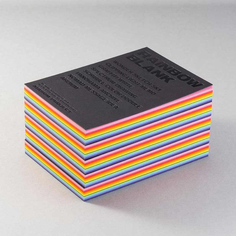 Ardium Rainbow Blank Hardcover Plain Notebook  Ardium Rainbow Blank Hardcover Plain Notebook