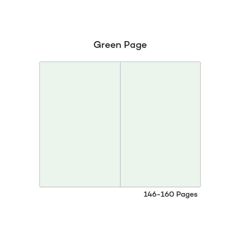 Green pages - SOSOMOONGOO Digging A5 Dateless Weekly Diary Green pages - SOSOMOONGOO Digging A5 Dateless Weekly Diary