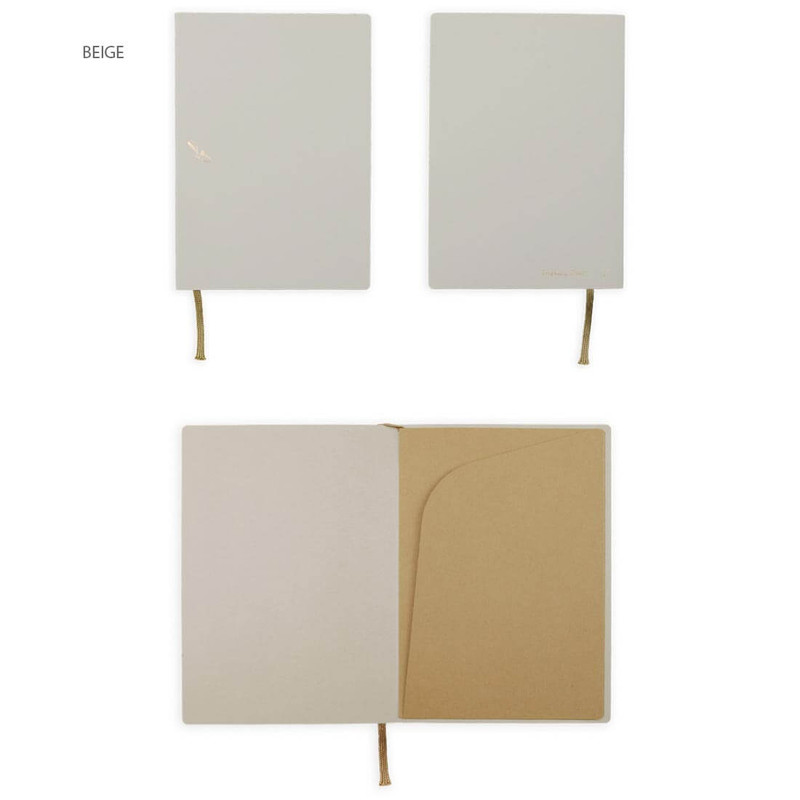 beige - SOSOMOONGOO Digging A5 Dateless Weekly Diary beige - SOSOMOONGOO Digging A5 Dateless Weekly Diary