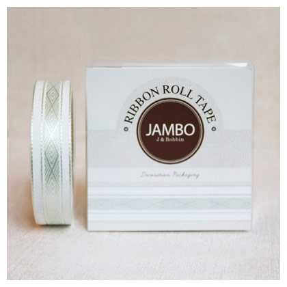 J&Bobbin Adhesive Flora Mint ribbon roll deco tape