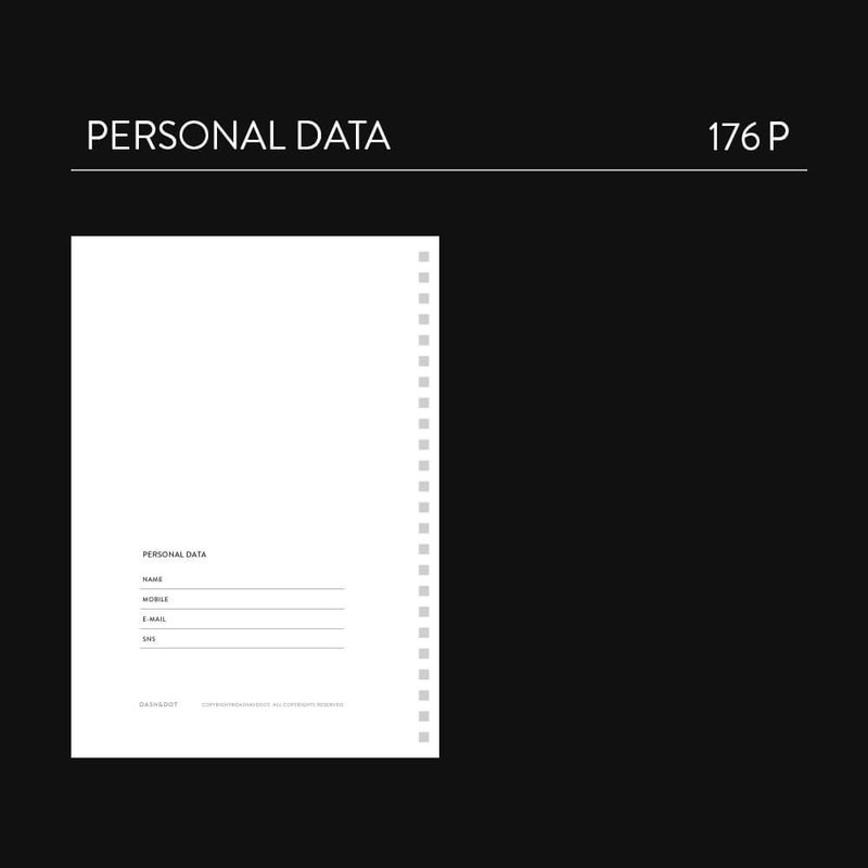 personal data - Dash And Dot 146 Days A5 Undated Daily Planner Scheduler