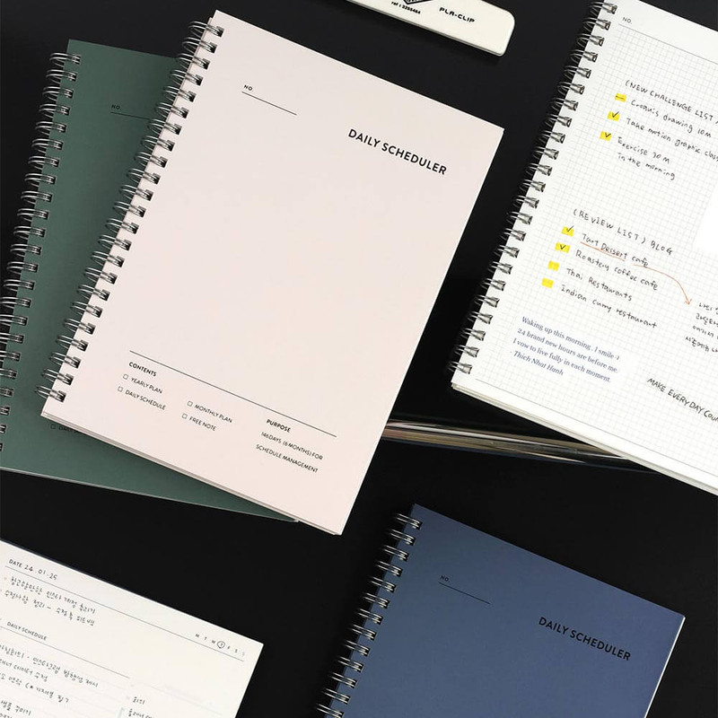 Dash And Dot 146 Days A5 Undated Daily Planner Scheduler
