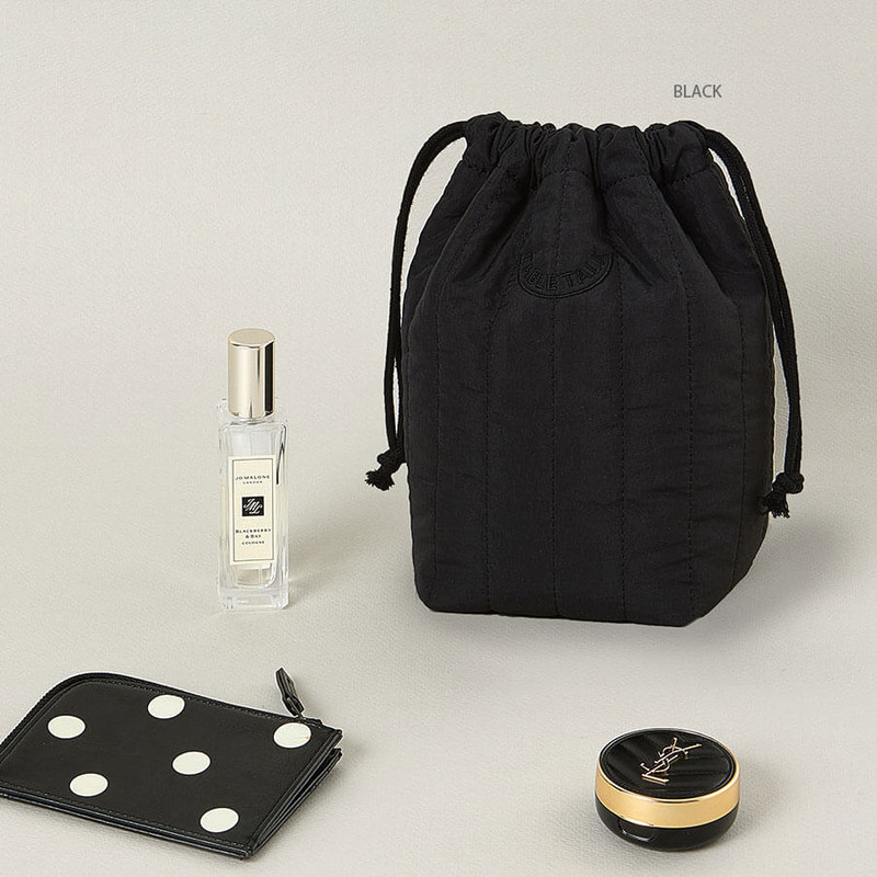 black - Antenna Shop Table Talk Padding Drawstring Pouch black - Antenna Shop Table Talk Padding Drawstring Pouch