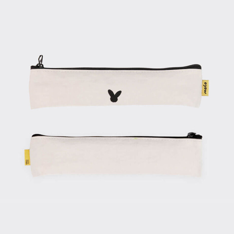 beige - SOSOMOONGOO Sojak6 Journey Of The Two Bunnies Zipper Pencil Case