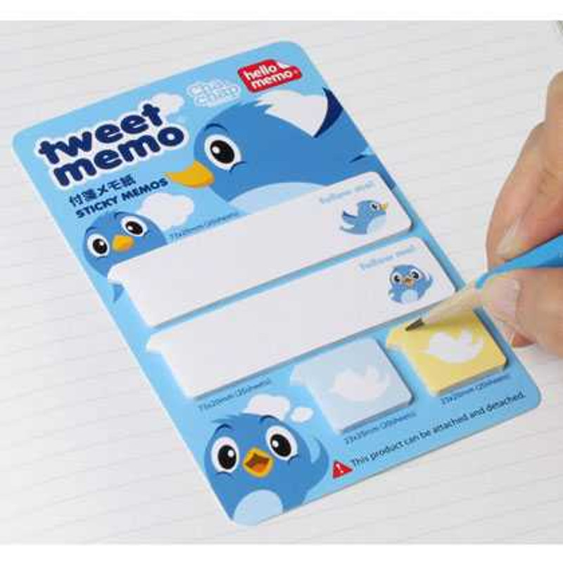 Chachap Tweet memo sticky notes 80 sheets Chachap Tweet memo sticky notes 80 sheets