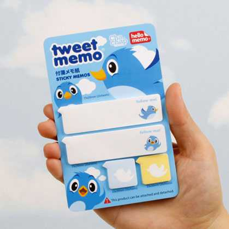 Chachap Tweet memo sticky notes 80 sheets Chachap Tweet memo sticky notes 80 sheets