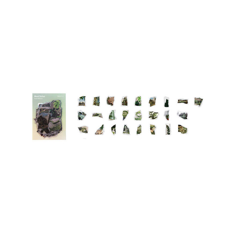 pack of Appree Green Memory Mood Stickers