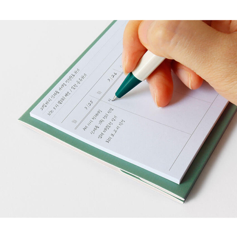 Usage example - Pop Up Standing To Do List Weekly Sticky Notes