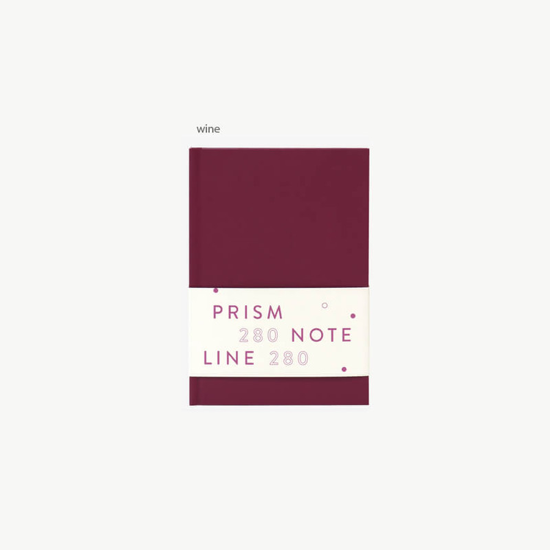 wine - Indigo Prism 280 Hardcover Lined Notebook V24