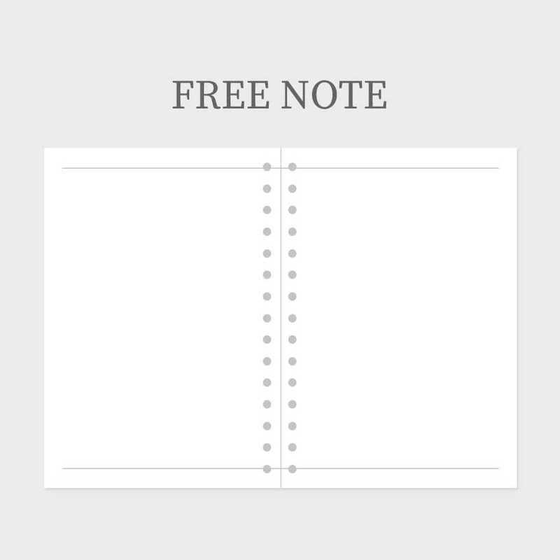 blank note - Indigo Storage 6-months Undated Weekly Diary
