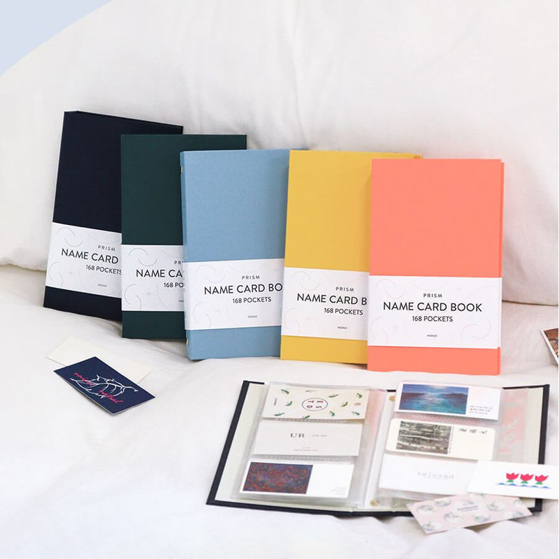 Indigo Prism Business Card Book 168 pockets