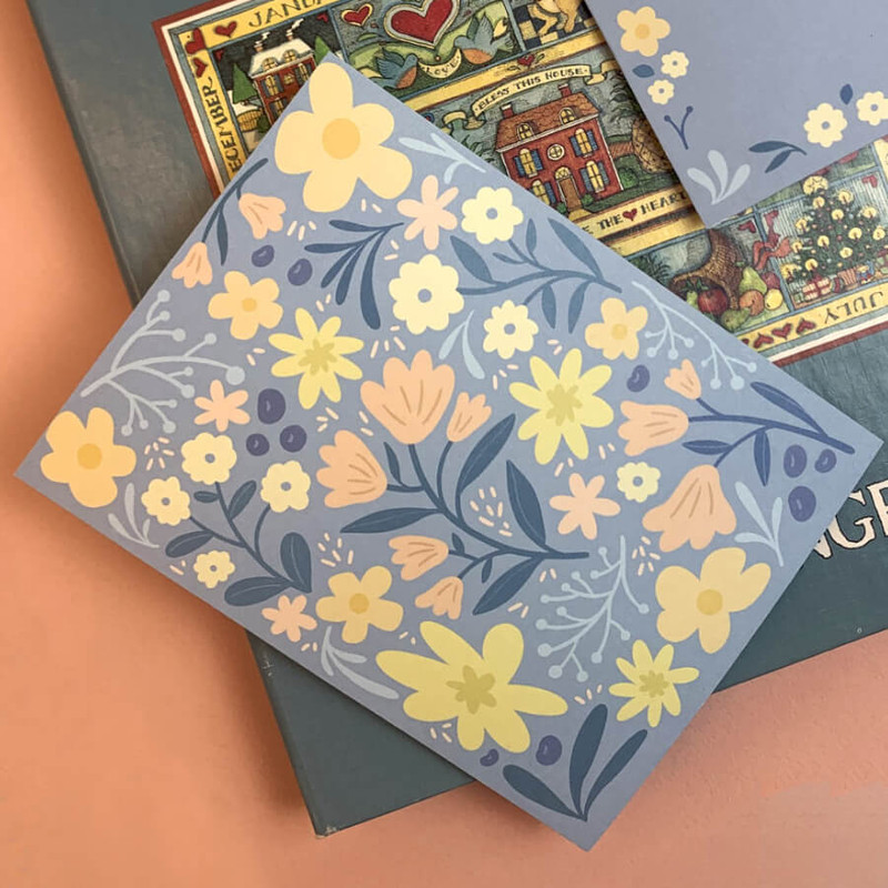 blue - DWON Pattern Letter Set