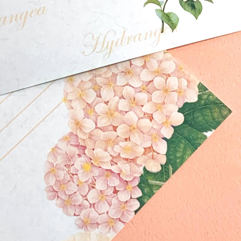 pink hydrangea - DWON Vintage Pattern Letter Set