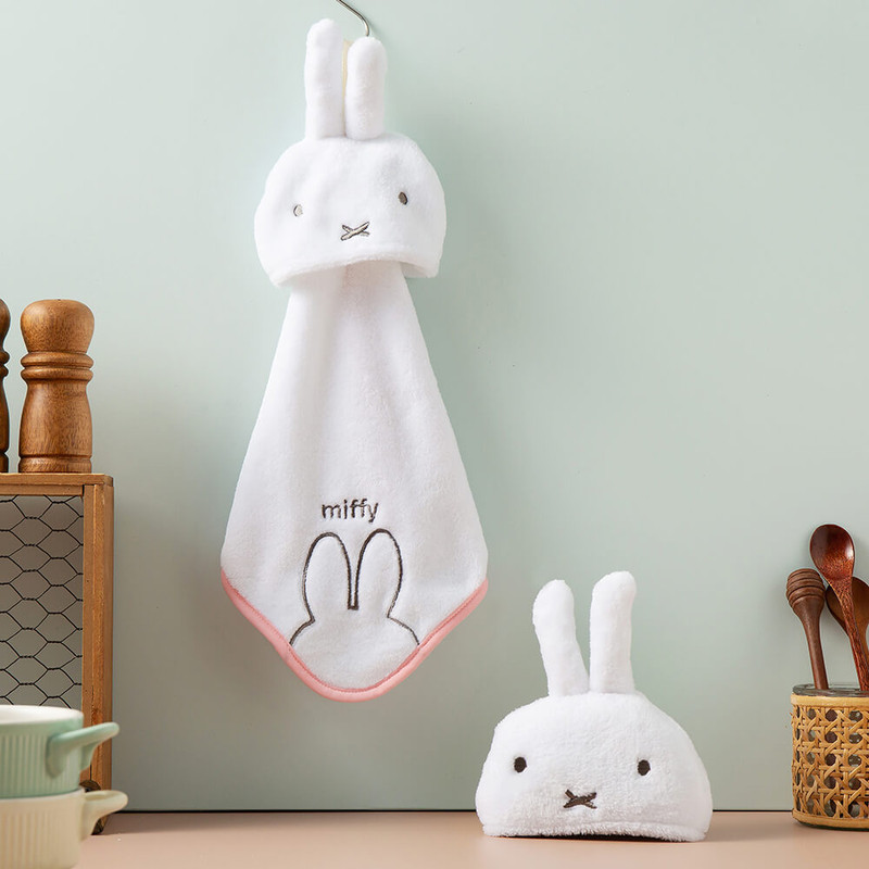 white - Miffy Hanging Hand Towel