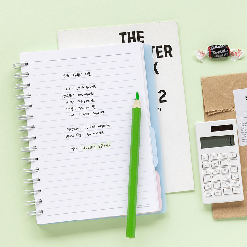 usage example of Romane Brunch Brother A5 PP Cover Lined Blank Notebook