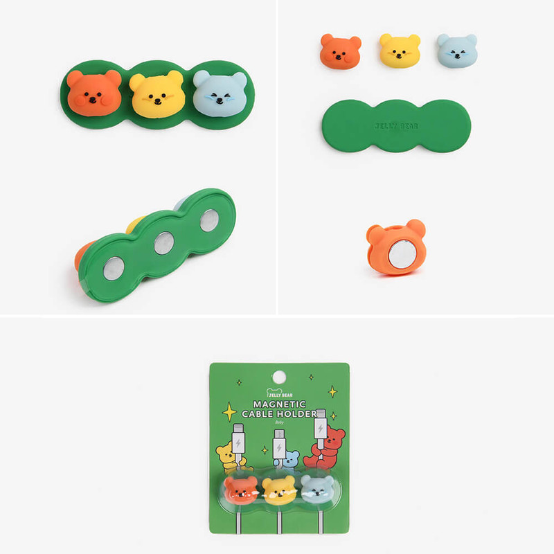 detail of Dailylike Jelly Bear Baby Magnetic Cable Organizer