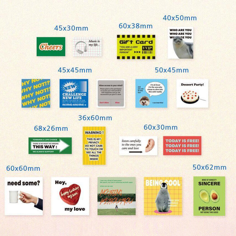 40 tickers - Indigo Storage: Message Sticker Pack 40 tickers - Indigo Storage: Message Sticker Pack