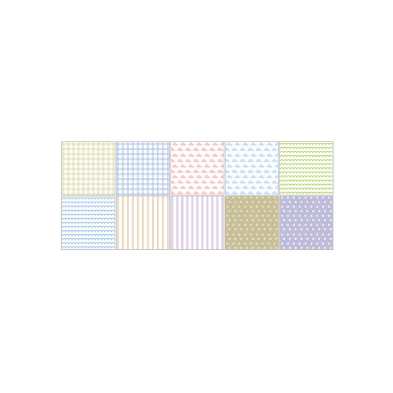 Bonne Journee Ddori House Pattern Paper Sticker Pack