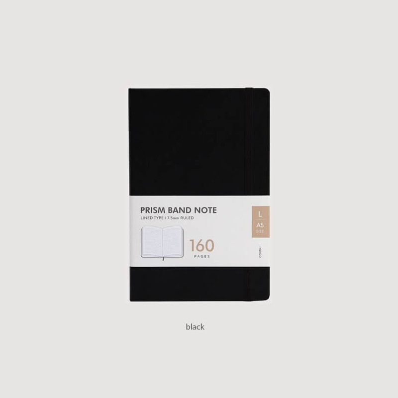 black - Indigo Prism A5 Band 160 Lined Noteboook black - Indigo Prism A5 Band 160 Lined Noteboook