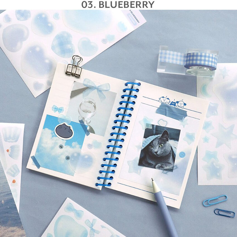 Blueberry - Iconic Sugar Backgrounds Sticker Pack