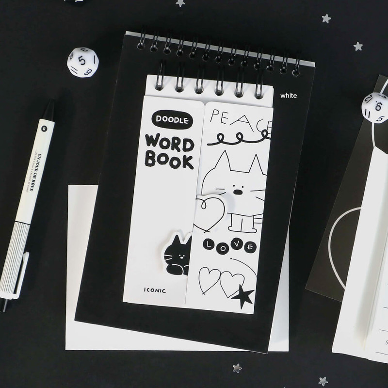 white - Iconic Doodle Word Study Notebook white - Iconic Doodle Word Study Notebook