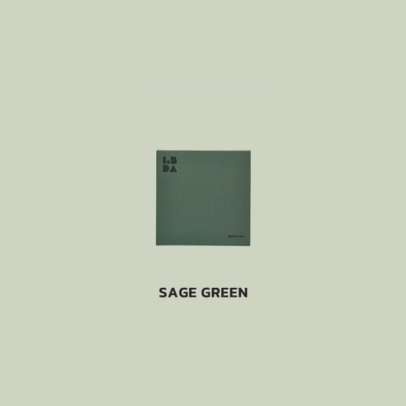 sage green - Lobda 8X8cm Plain Memo Notepad sage green - Lobda 8X8cm Plain Memo Notepad