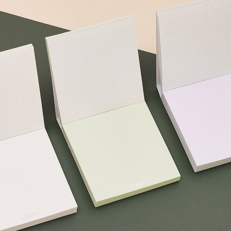 Lobda 8X8cm Plain Memo Notepad Lobda 8X8cm Plain Memo Notepad