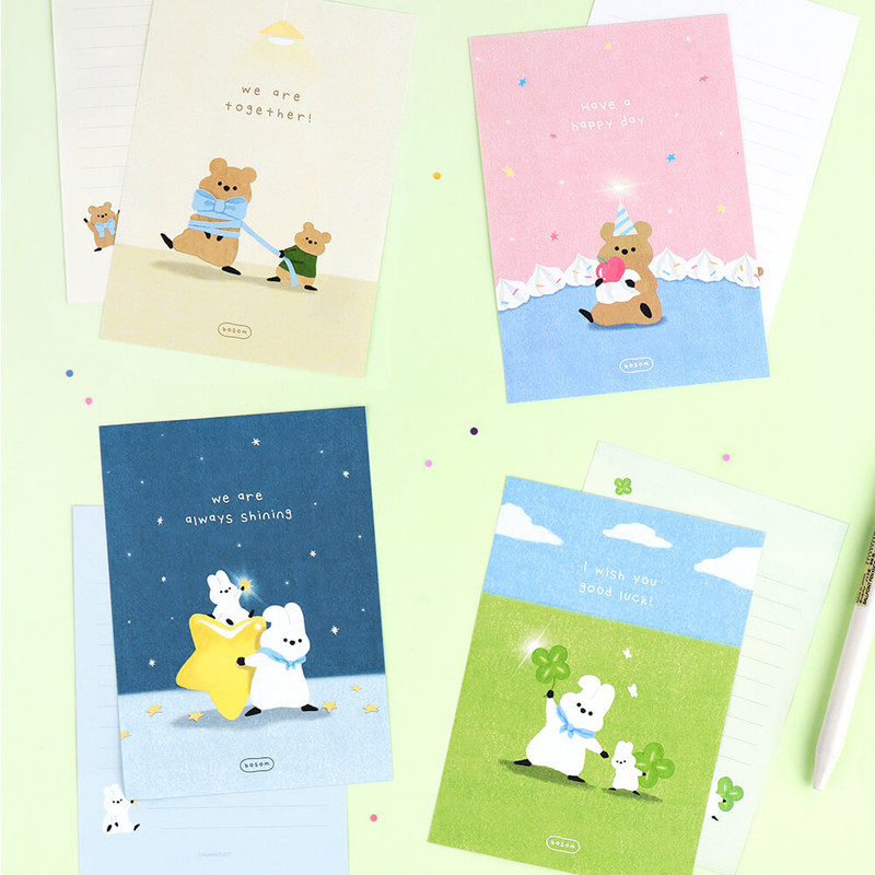 Dash And Dot Bosom Small Letter Envelope Set