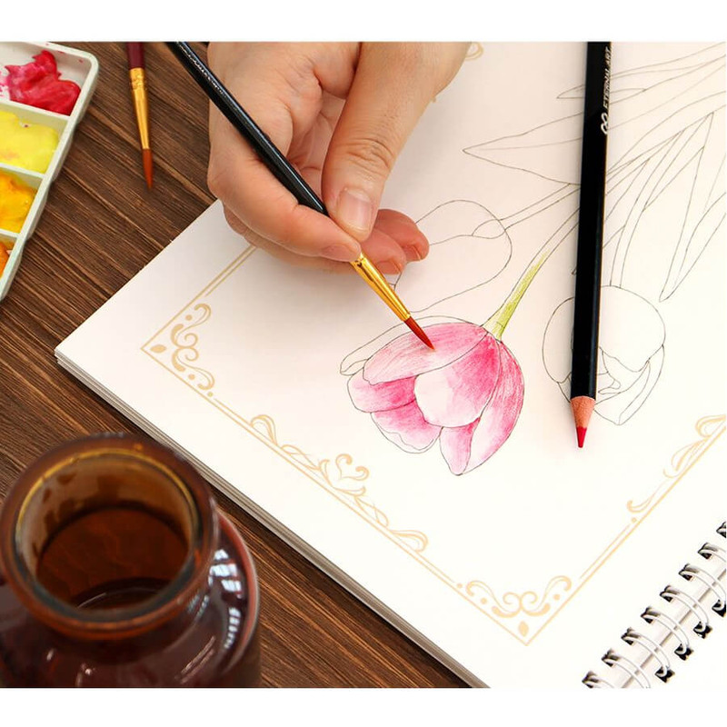 usage example of Indigo Birth Month Flower Adult Coloring Book usage example of Indigo Birth Month Flower Adult Coloring Book