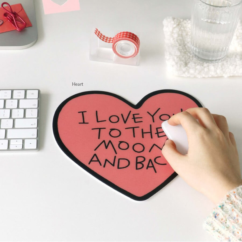08 heart - Iconic Doodle Mouse Pad 05-08