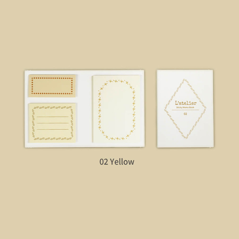 yellow - Paperian L'atelier Sticky Memo Notepad Set yellow - Paperian L'atelier Sticky Memo Notepad Set
