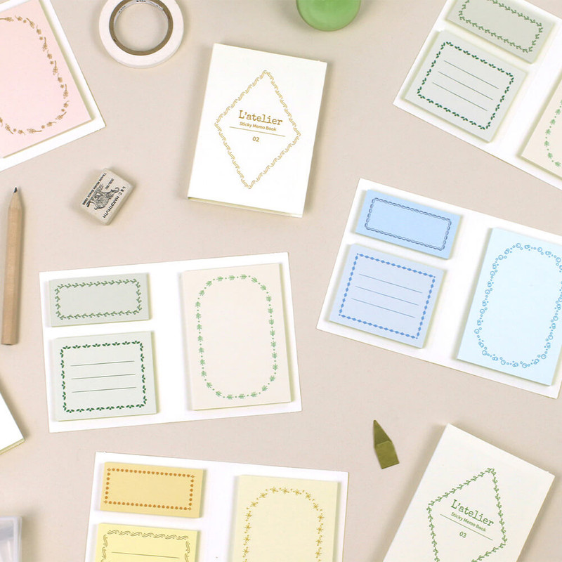 Paperian L'atelier Sticky Memo Notepad Set Paperian L'atelier Sticky Memo Notepad Set