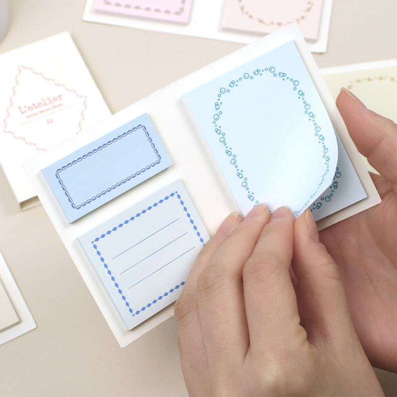 sticky notes - Paperian L'atelier Sticky Memo Notepad Set sticky notes - Paperian L'atelier Sticky Memo Notepad Set