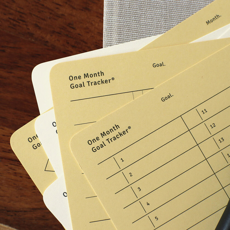 230gsm paper - Paperian Keep This Card One Month Goal Tracker