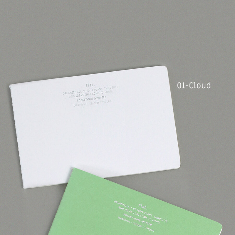 01 cloud - Paperian Flat Small Dot Grid Notebook