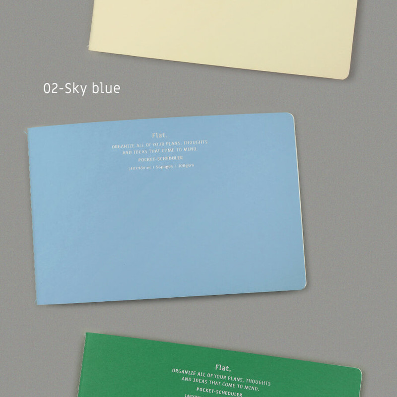 02 sky blue - Paperian Flat Pocket Dot Grid Notebook 02 sky blue - Paperian Flat Pocket Dot Grid Notebook