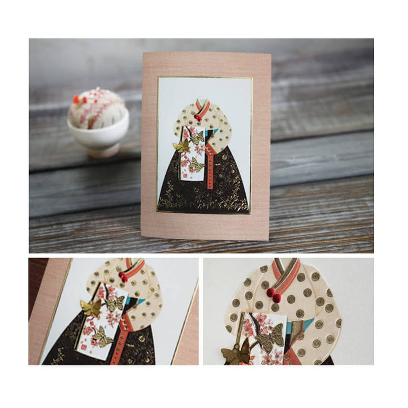 Butterfly - From&To Korean Traditional Hanbok Card Set