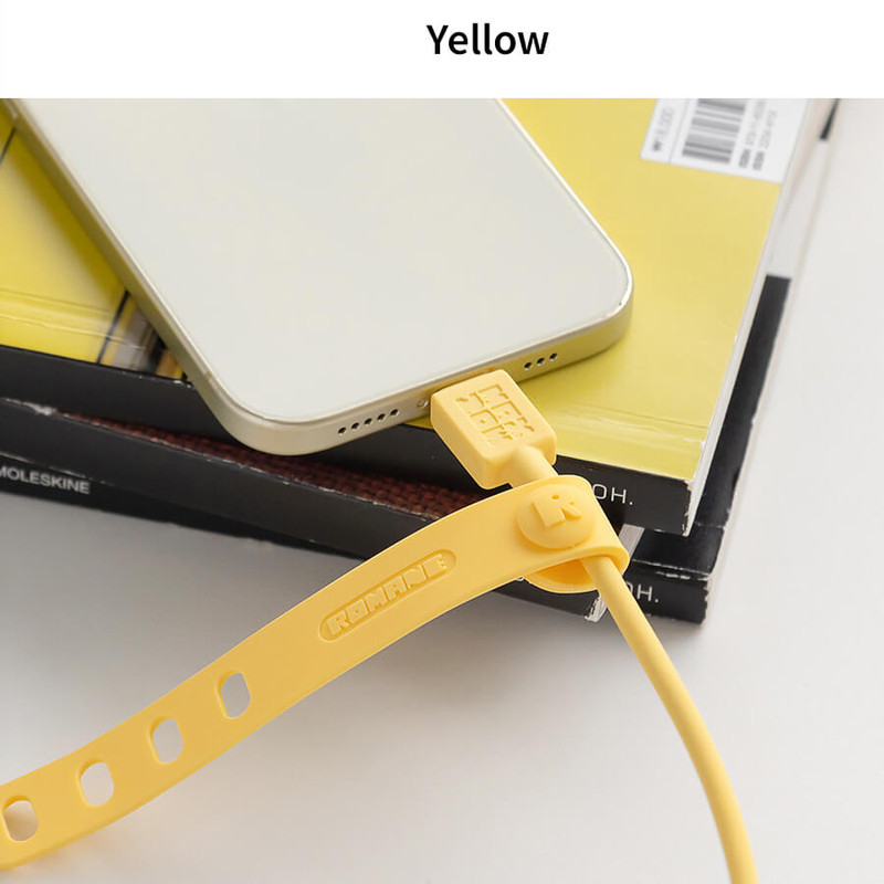 yellow - Romane Brunch Brother Silicone USB A To C Cable yellow - Romane Brunch Brother Silicone USB A To C Cable