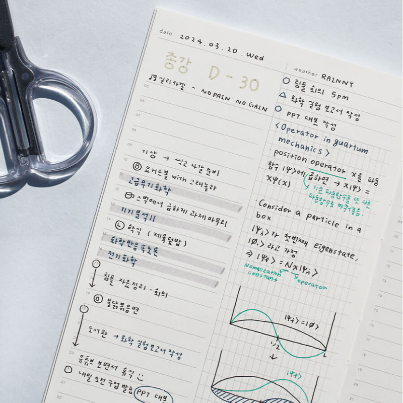 daily - After The Rain Daily Sequence 1 month Undated Planner