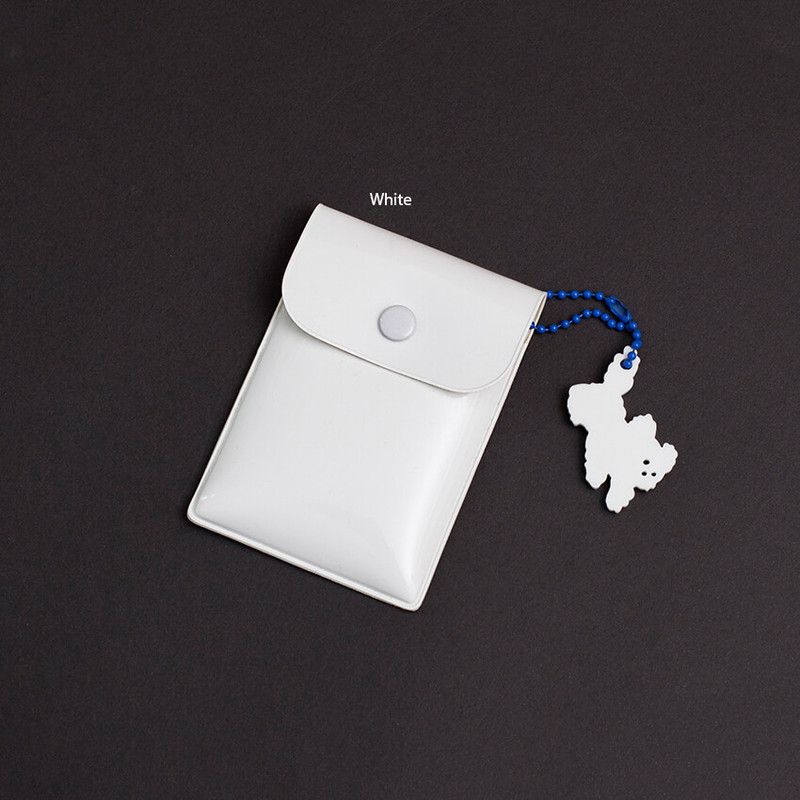 white - 2nul Button Card Photo Case  white - 2nul Button Card Photo Case