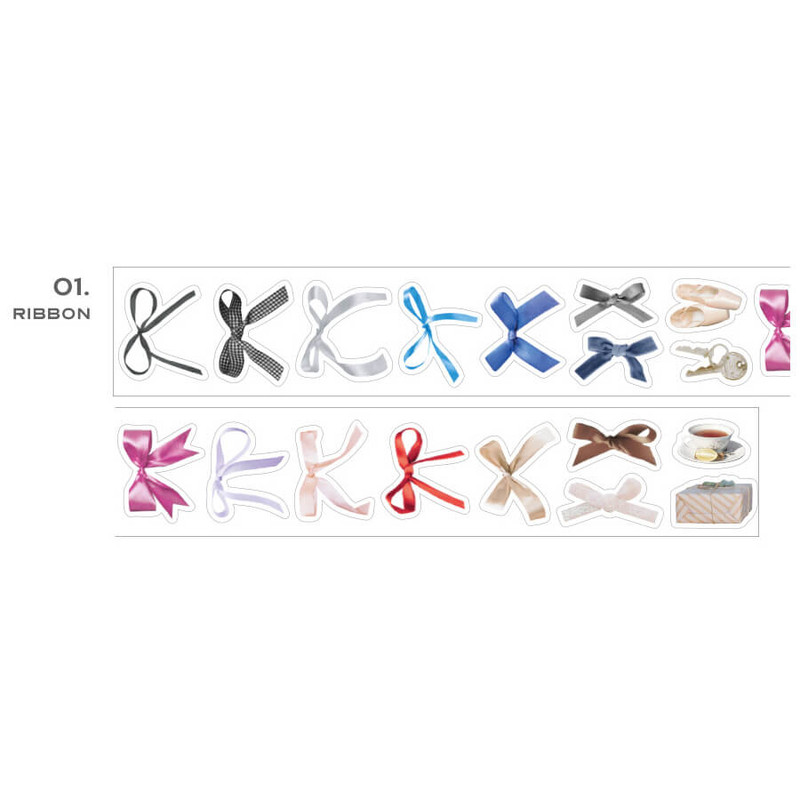 Ribbon - Object Kiss Cut Deco Tape Ribbon - Object Kiss Cut Deco Tape