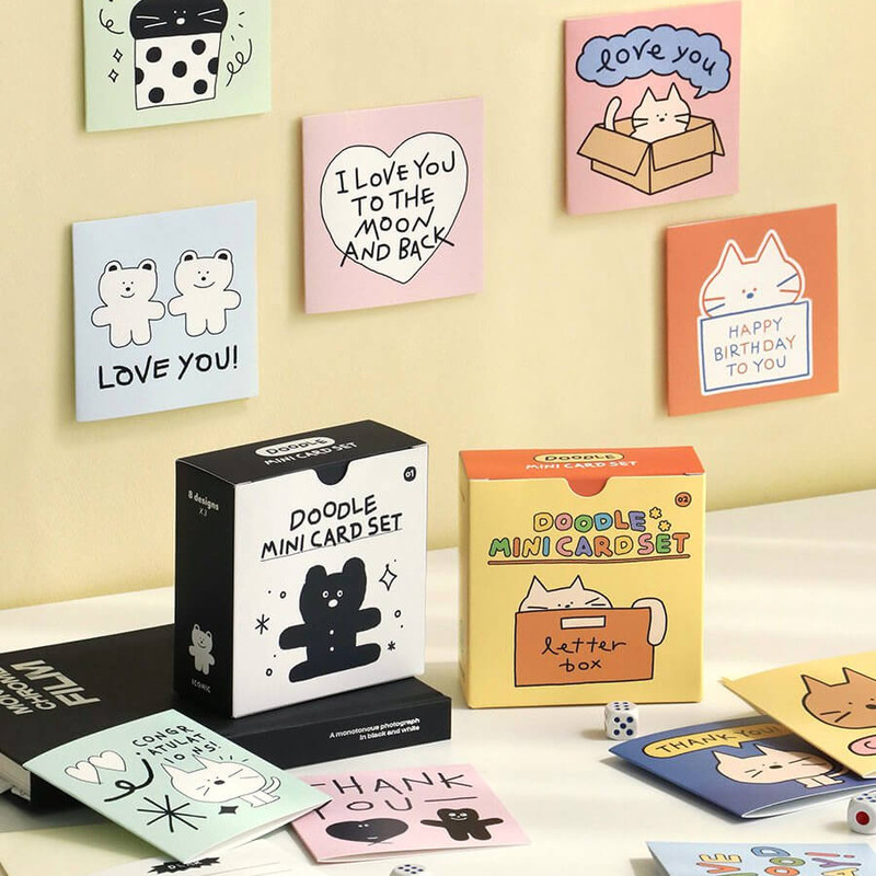 Iconic Doodle Mini Card Set Iconic Doodle Mini Card Set
