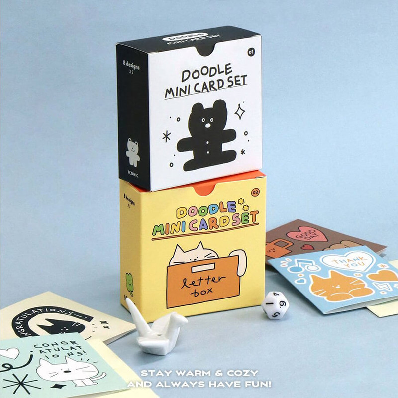 Iconic Doodle Mini Card Set Iconic Doodle Mini Card Set