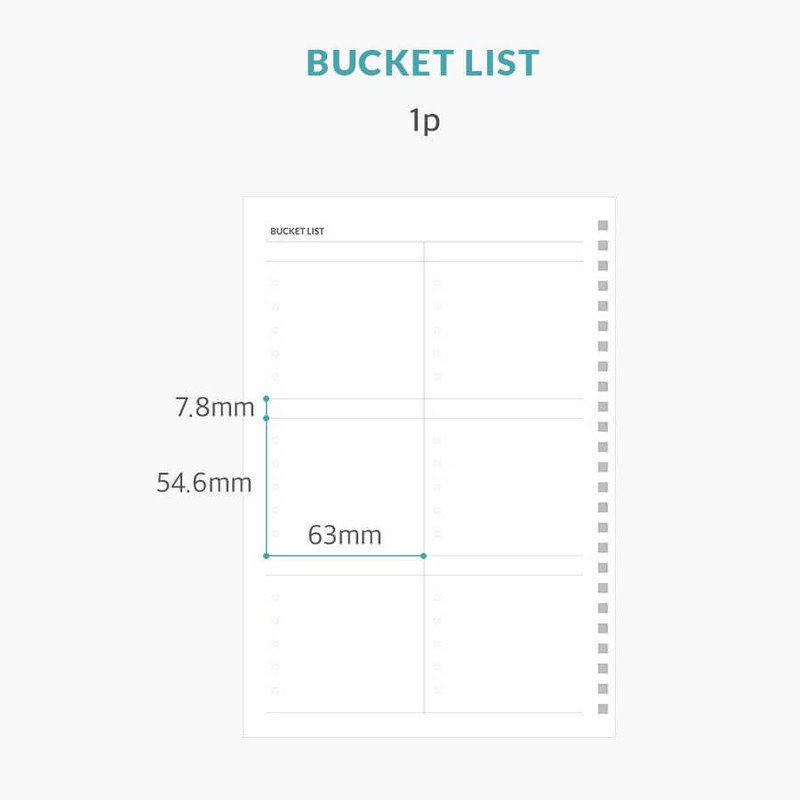 Bucket List - Indigo 24-25 18 Months Dated Weekly Planner