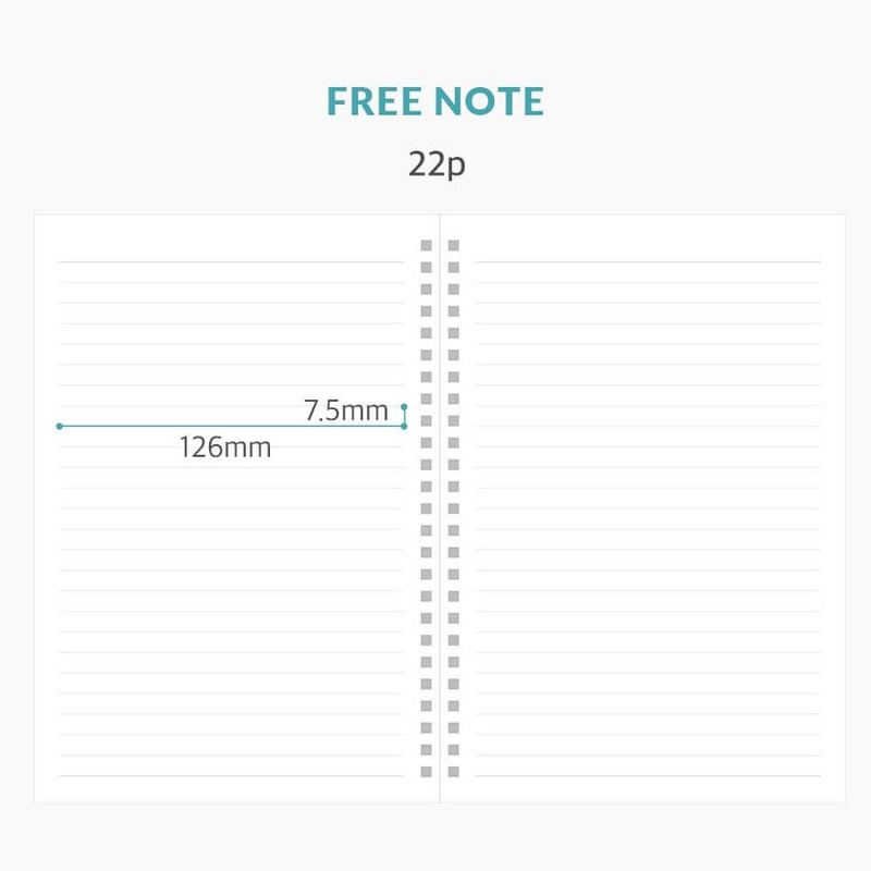 free note - Indigo 24-25 18 Months Dated Weekly Planner