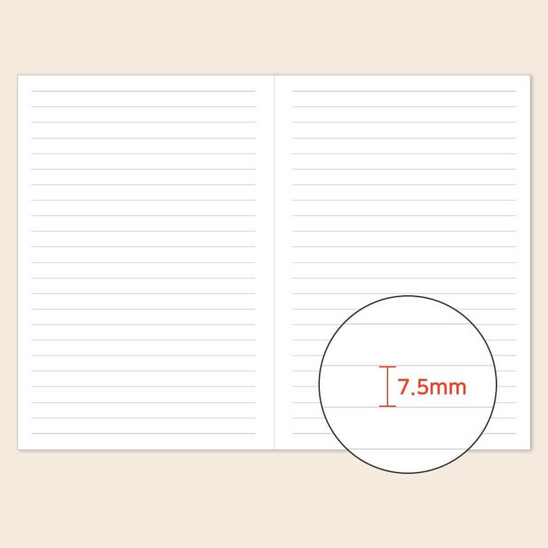 lined notebook - Indigo Classic B6 Hardcover Band Lined notebook