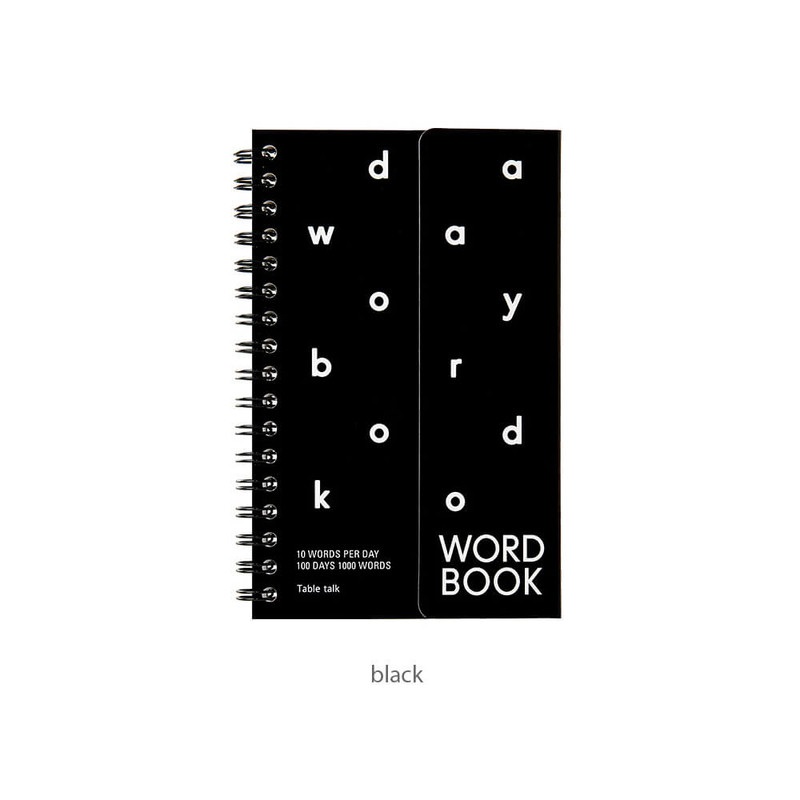 black - Antenna Shop Make Study Habit Basic Vocabulary Notepad