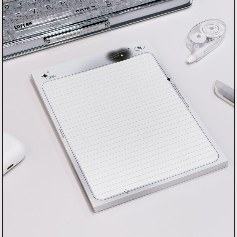 cotton -  lined -Scenery Around Dreaming A5 Lined Grid Notepad 100 Sheets cotton -  lined -Scenery Around Dreaming A5 Lined Grid Notepad 100 Sheets